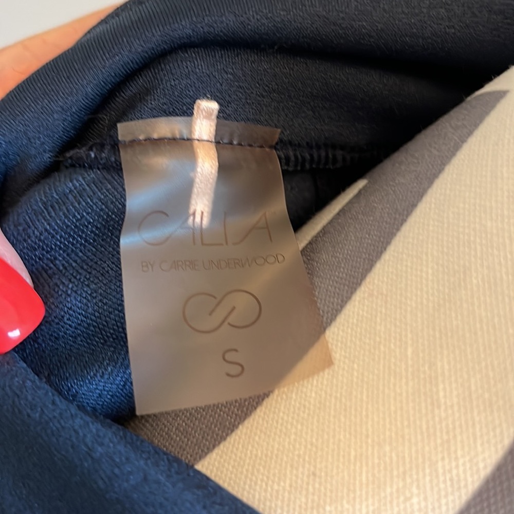 CALIA by Carrie Underwood Navy Quarter Zip Pullover - Picture 4 of 4